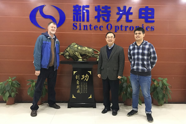 Technical Director of Laser Control visited Sintec Optronics