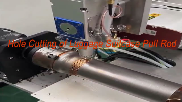 Hole Cutting of Luggage Suitcase Pull Rod ​